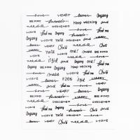 1353 Наклейки (слова) чёрные