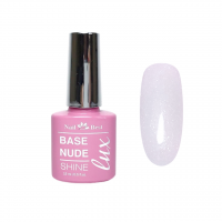 LUX Base Nail Best Viola S, 15 g /цветная камуфлирующая база c шиммером