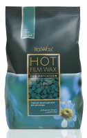 (В)Воск горячий (пленочный) ITALWAX Азулен гранулы 1 кг.