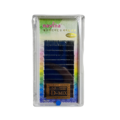 Ресницы Navina D 0.10 MIX blue
